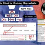 SEO keywords research for Cooking blog website